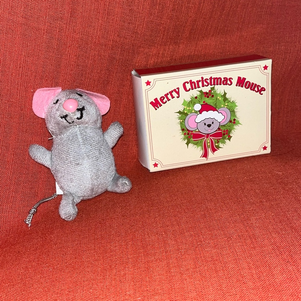 Merry Christmas Mouse Matchbox home NEW